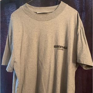 Fear of God Essentials T shirt Oatmeal Size Small
